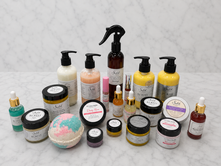 Shop All collection showcasing the full Sulek Spa Company range of handcrafted skincare, body care, bath essentials, fragrance, and giftable spa products