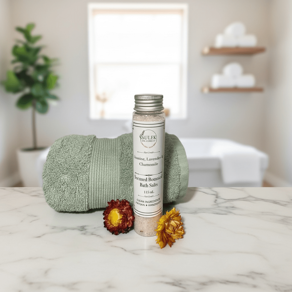 Calming Botanical Bath Salts | Relaxing Epsom & Himalayan Salt Soak ...