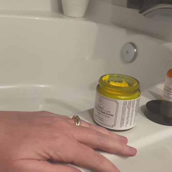 Video showing Whipped Buriti Body Cream being applied and absorbed into skin, Sulek Spa Company